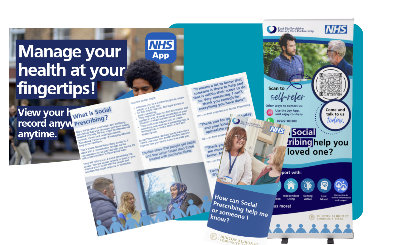Work delivered by Simpliy Primary Care for Burton Albion Community Trust Social Prescribers